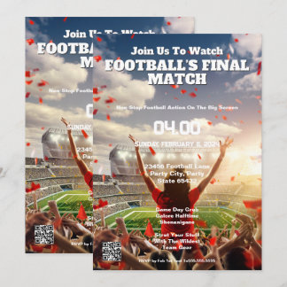 Invitación a la Final de Fútbol Triunfo de Touchdo