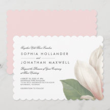 Invitación a la flor de Magnolia