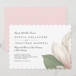 Invitación a la flor de Magnolia