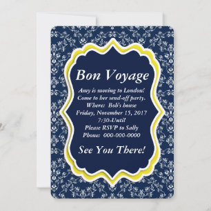 Invitación a la floral "Bon Voyage" de la Marina d