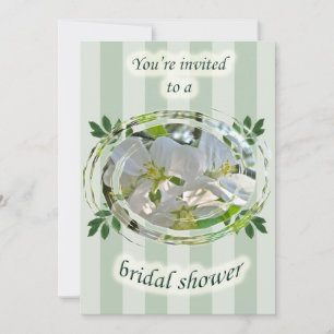 Invitación a la floral de la ducha de novia con fl