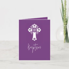 Invitación a la foto Baptismo simple a través de P