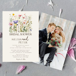 Invitación a la foto con flores silvestres