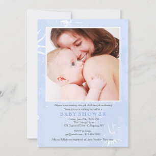 Invitación a la foto de Baby Shower para la jubila
