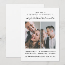 Invitación a la foto de Boda de escritura moderna