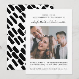 Invitación a la foto de Boda de escritura moderna