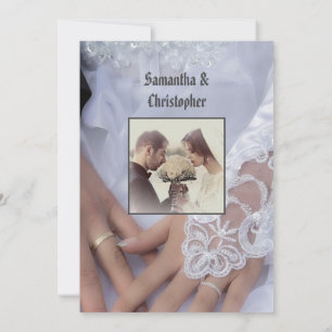 Invitación a la foto de bodas de novias encaladas 