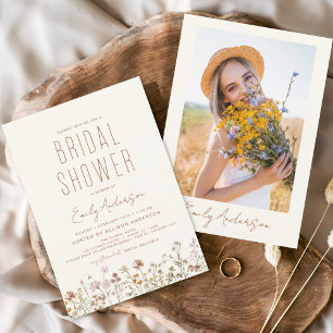 Invitación a la foto de Boho Wildflower Bridal Sho