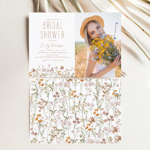 Invitación a la foto de Boho Wildflower Bridal Sho