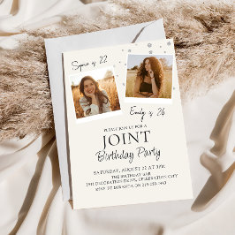 Invitación a la foto de cumpleaños conjunta