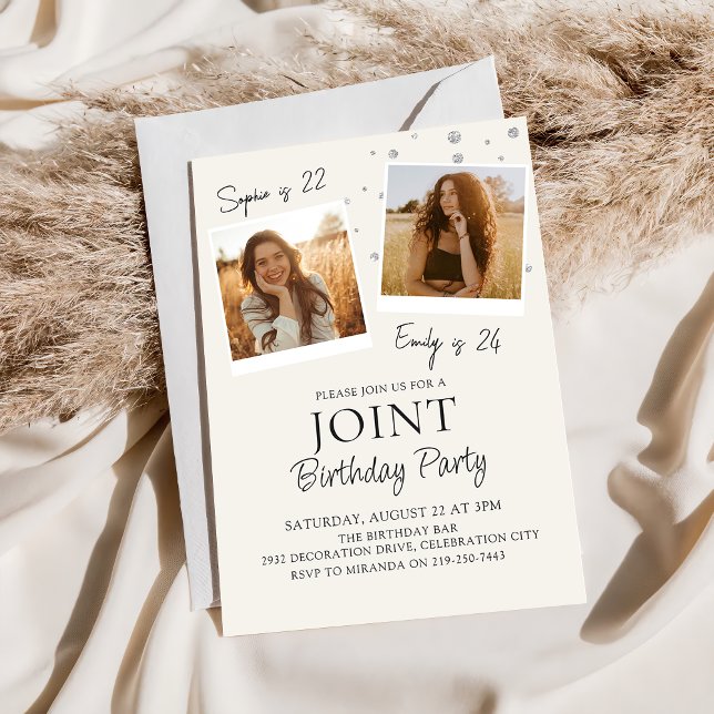 Invitación a la foto de cumpleaños conjunta (Subido por el creador)