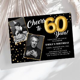 Invitación a la foto de cumpleaños de Black Gold B