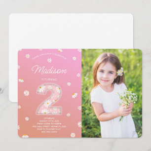Invitación a la foto de cumpleaños de Daisy