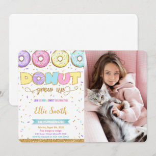 Invitación a la foto de cumpleaños de Donut