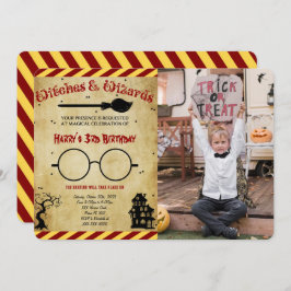Invitación a la foto de cumpleaños de Halloween