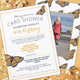 Invitación a la foto de cumpleaños de la ducha con