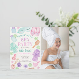 Invitación a la foto de cumpleaños del Spa de los