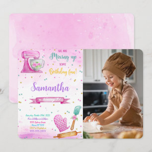 Invitación a la foto de cumpleaños para la toma de