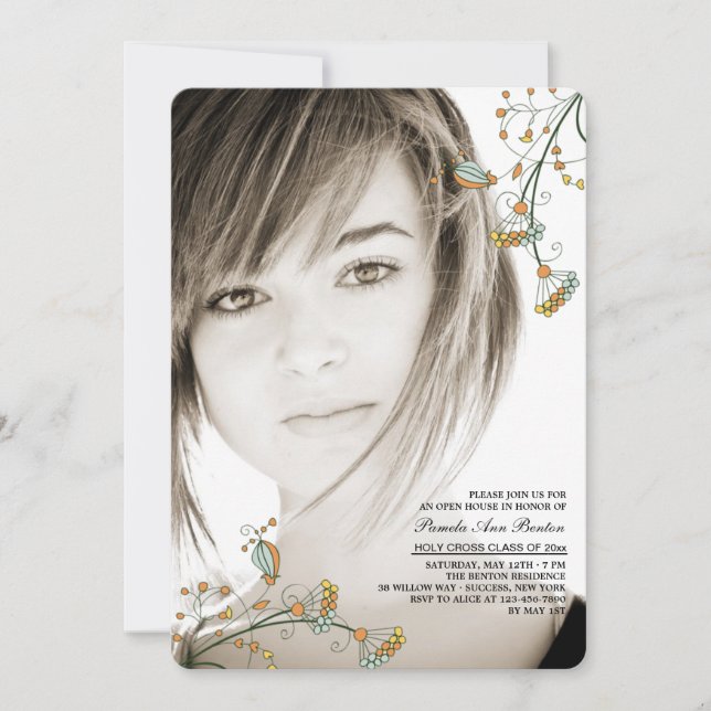 Invitación a la foto de Delicate Corners (Anverso)