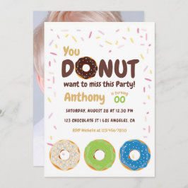 Invitación a la foto de Donut Fiesta