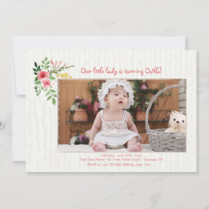 Invitación a la foto de expresión rosa