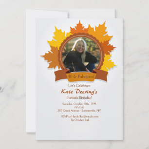 Invitación a la foto de Fall Fancy