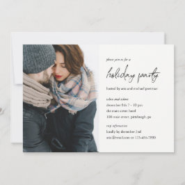 Invitación a la foto de fiesta de feriado minimali