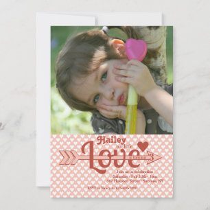 Invitación a la foto de flecha de amor