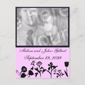 Invitación a la foto de flores silvestres negras y