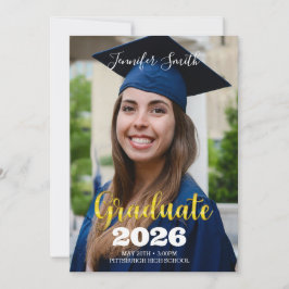 Invitación a la foto de graduación