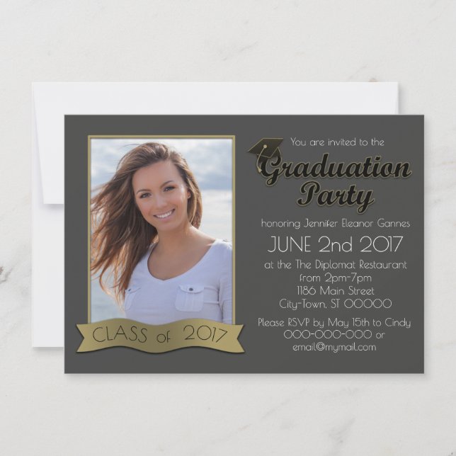  Invitación a la foto de graduación (Anverso)