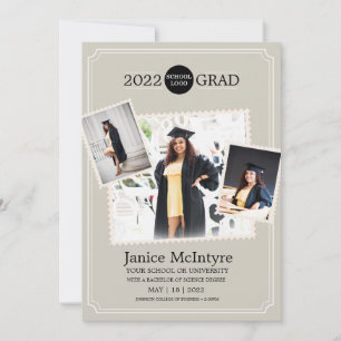 Invitación a la foto de graduación con fotos