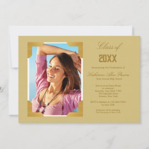 Invitación a la foto de graduación con marco