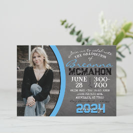 Invitación a la foto de graduación de Baby Blue Ch