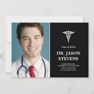 Invitación a la foto de graduación médica de Caduc