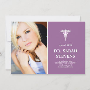 Invitación a la foto de graduación médica de Caduc