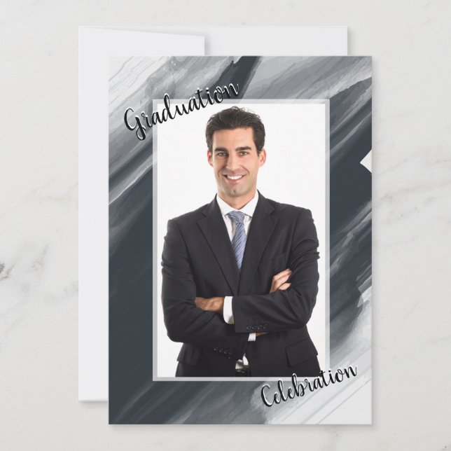 Invitación a la foto de la celebración de graduaci (Anverso)