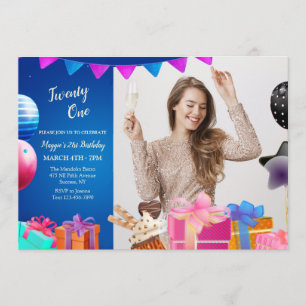 Invitación a la foto de la celebración del cumplea