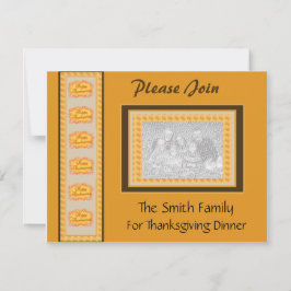 Invitación a la foto de la cena de Acción de Graci