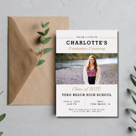 Invitación a la foto de la ceremonia de graduación