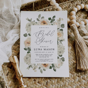 Invitación a la foto de la ducha de novia floral b
