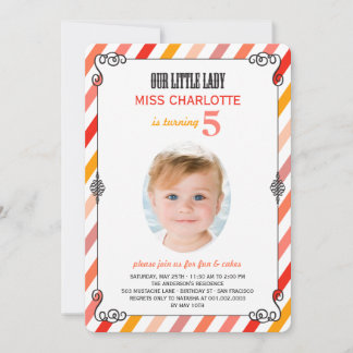 Invitación a la foto de la fiesta de cumpleaños de