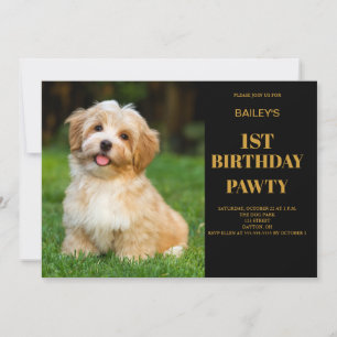 Invitación a la foto de la fiesta de cumpleaños de