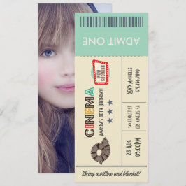 Invitación a la foto de la fiesta de cumpleaños de