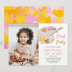Invitación a la foto de la fiesta de cumpleaños de