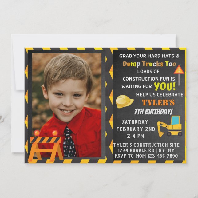 Invitación a la foto de la fiesta de cumpleaños de (Anverso)