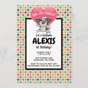 Invitación a la foto de la fiesta de cumpleaños de