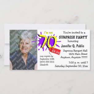 Invitación a la foto de la fiesta de cumpleaños nú