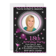 Invitación a la foto de la fiesta de cumpleaños nú