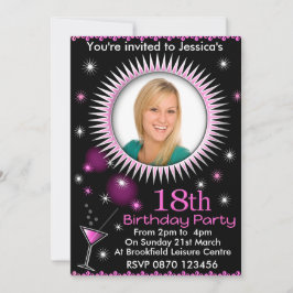 Invitación a la foto de la fiesta de cumpleaños nú